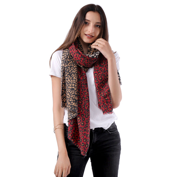 Uniquely Designed Soft, Warm, Stylish -Autumn Winter Small Leopard prints  Scarf/Shawls