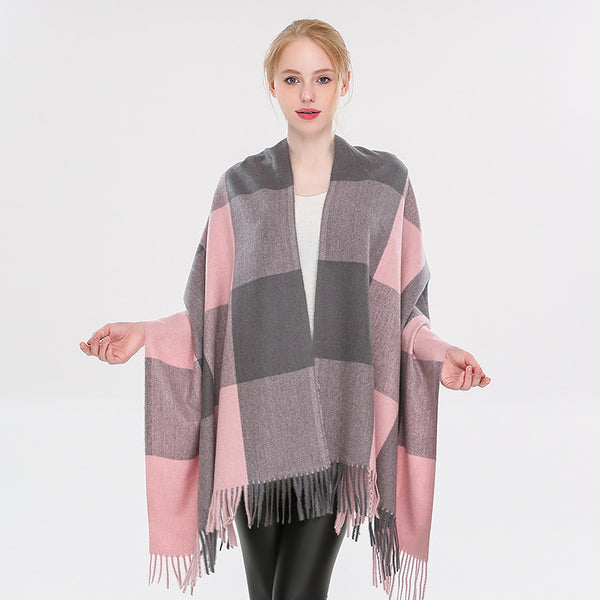 Pashmina Thick Winter Scarf/Poncho/Shawl - G&J's WOMEN'S clothing